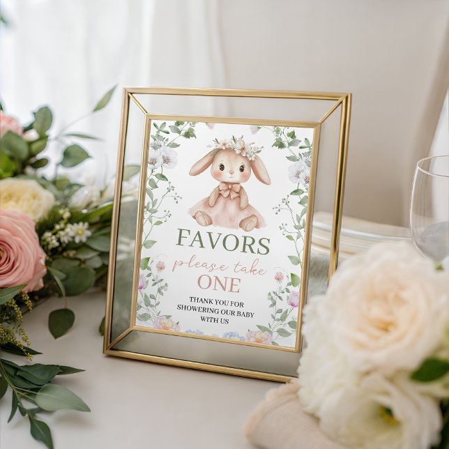 Signe De Table Some Bunny Baby Shower Favors Table Sign (Créateur téléchargé)