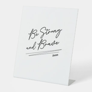 Signe De Table Soyez forts Bible chrétienne Verse Écriture