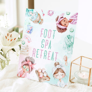 Signe De Table Spa de pied Retraite Spa anniversaire de enfant