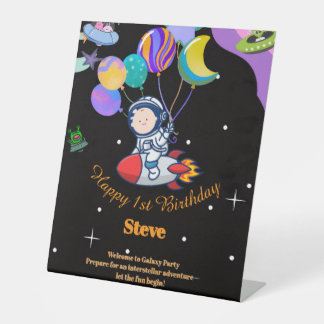 Signe De Table Space Birthday Party Theme