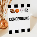 Signe De Table Sports Concessions Thématiques Restauration Snack<br><div class="desc">Il s'agit d'un panneau de Concessions à thème sportif. Il comprend un football,  baseball,  basket et soccer. Décorations de baby showers,  décoration de fête d'anniversaire,  panneaux de fête d'avant-jour,  collations anniversaires gourmandises dessert favoritisme idées,  décoration de baby shower garçon</div>