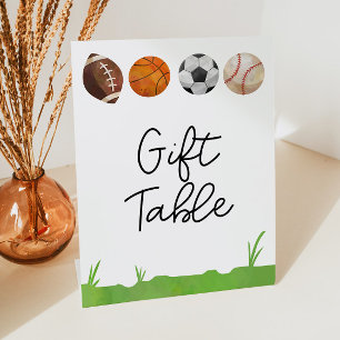 Signe De Table Sports Football Basketball Baseball Table Cadeau
