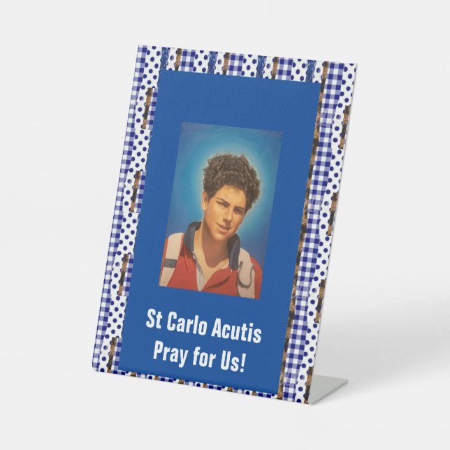 Signe De Table St Carlo Acutis (Recto)