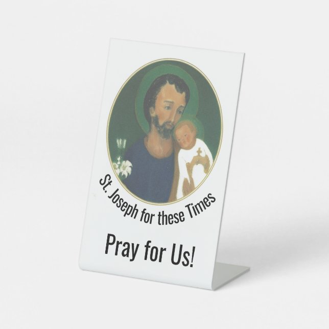 Signe De Table St Joseph pour ces Temps (Recto)