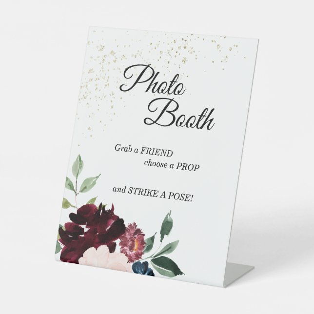 Signe De Table Stand photo Mariage des célébrations d'été (Recto)