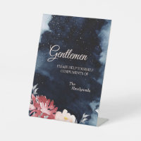 Starry Night Floral Mariage Gentlemen Salle de bai
