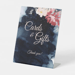 Signe De Table Starry Night Floral Mariages Cartes et Cadeaux