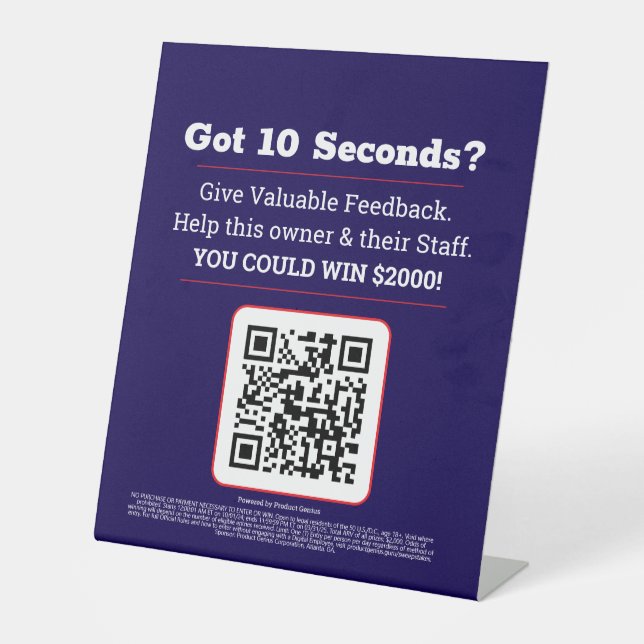 Signe De Table Stars-Strikes (Recto)