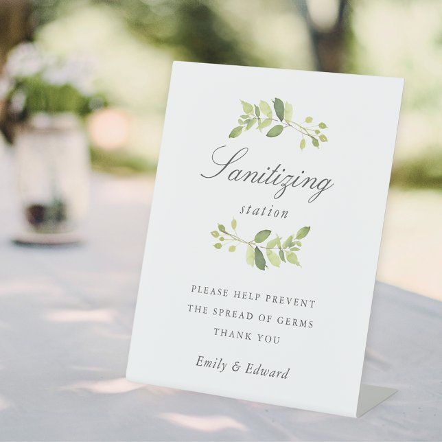 Signe De Table Station de désinfection pour mariage et douche de  (Créateur téléchargé)