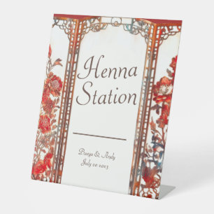 Signe De Table Station de henné indienne de Ruby