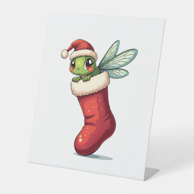 Signe De Table Stocker la libellule du champignon (Recto)