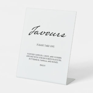 Signe De Table Stylo Moderne Minimaliste Faveurs Mariage Blanc