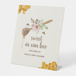 Signe De Table Sucré Comme Peut Être Floral Baby shower de miel B