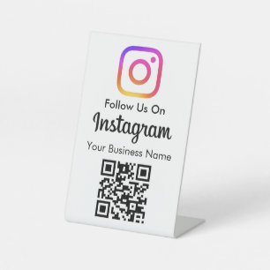 Signe De Table Suivre sur Instagram   Association de parents d'él