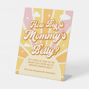 Signe De Table Sunshine Baby shower Quelle taille a le ventre de 