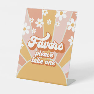 Signe De Table Super Baby Retro Sunshine Baby shower Faveurs