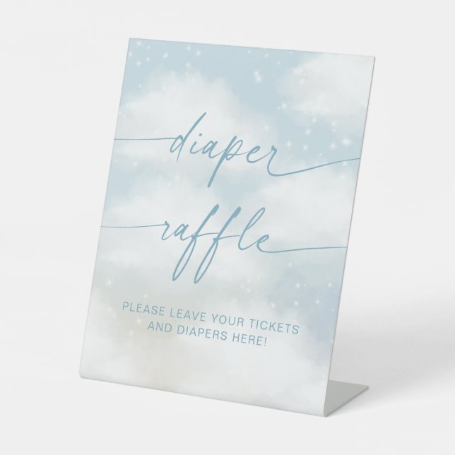 Signe De Table Sur nuage 9 Tirage couche vibrant bleu (Recto)