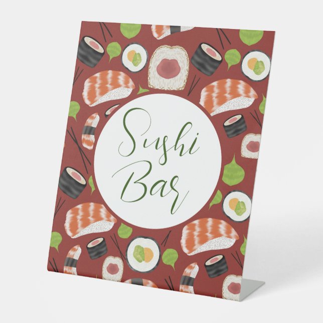 Signe De Table Sushi Bar (Recto)