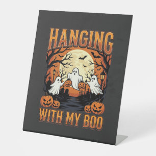 Signe De Table Suspendu Avec Mon Chéri Design De Fantôme D'Hallow