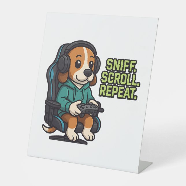 Signe De Table Sweat - shirt à capuche  de jeu de dessin Beagle G (Recto)