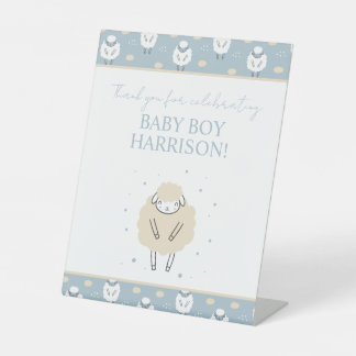 Signe De Table Sweet Dreams Compter Baby shower mouton