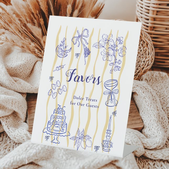 Signe De Table Sweet La Dolce Vita Italian Bridal Shower Favors  (Créateur téléchargé)