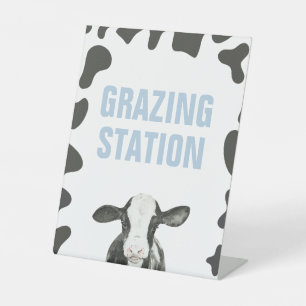 Signe De Table Symbole alimentaire de la station de pâturage Sain