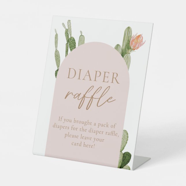 Signe De Table SYMBOLE BOHÉSIEN Cactus Desert Diaper (Recto)