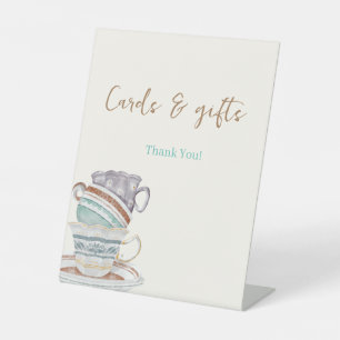 Signe De Table Symbole Cadeaux JEU DE THÉ Cartes de fête