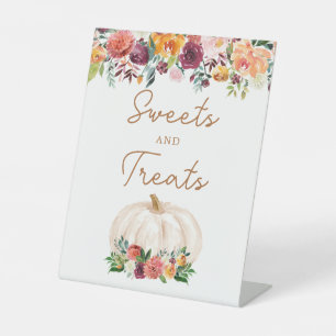 Signe De Table SYMBOLE Citrouille Floral Automne Douceurs et Trai