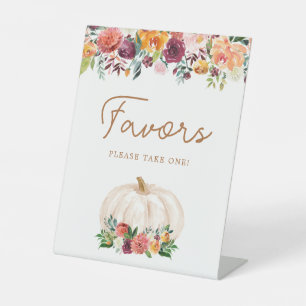 Signe De Table SYMBOLE Citrouille Floral Baby shower Traitements