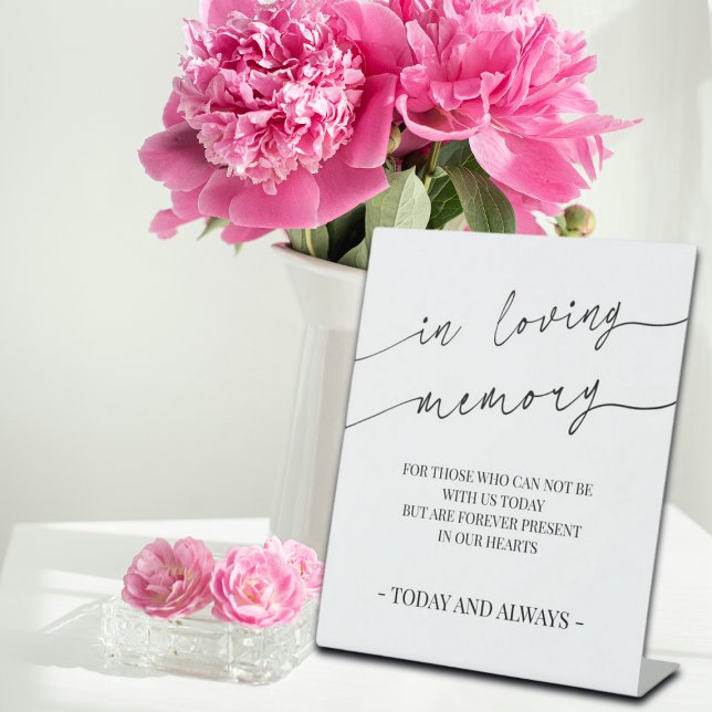 Signe De Table Symbole commémoratif de Calligraphie moderne en mé (Créateur téléchargé)