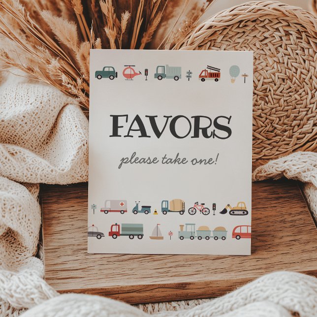 Signe De Table Symbole d'anniversaire de transport moderne (Créateur téléchargé)