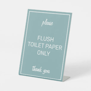 Signe De Table Symbole de base moderne Salle de bain Turquoise Se
