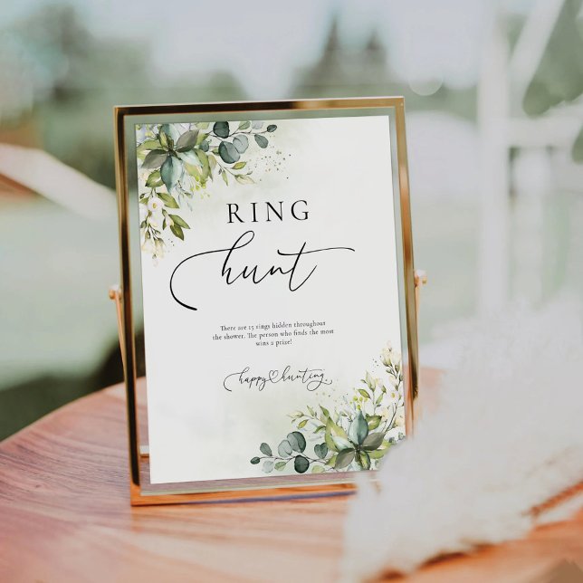 Signe De Table Symbole de chasse aux cernes verdoyants (Créateur téléchargé)