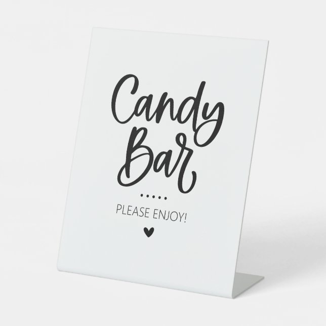 Signe De Table Symbole de fête de la barre de bonbons (Recto)