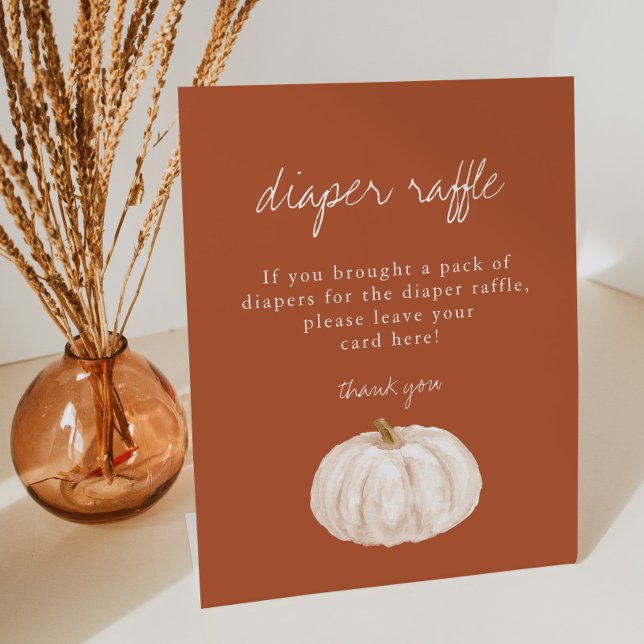 Signe De Table Symbole de jauge de Baby shower Citrouille Boho (Créateur téléchargé)