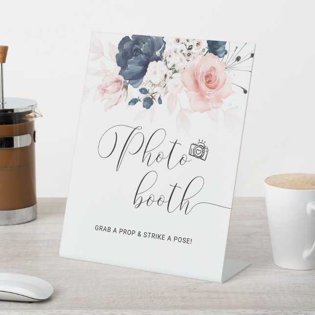 Signe De Table Symbole de la cabine photo Marine bleu et rose vif (In SItu)