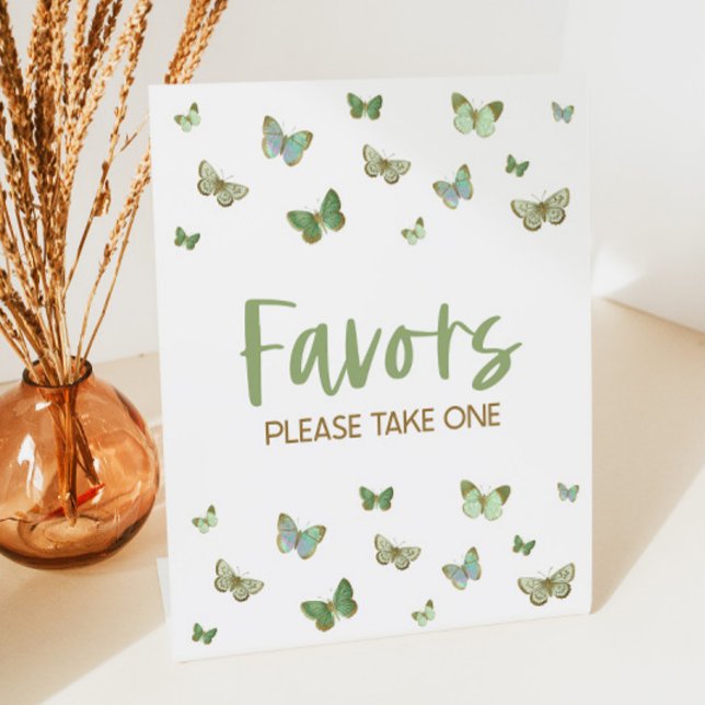 Signe De Table Symbole de table Green Butterfly Party Faveurs (Créateur téléchargé)