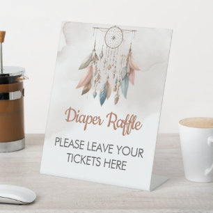 Signe De Table SYMBOLE Déchet Raffinée Dreamcatcher Boho Pastel