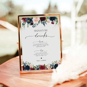 Signe De Table Symbole des boissons de la Bourgogne et de la Mari