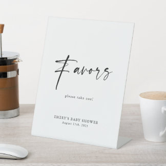 Signe De Table Symbole des faveurs Baby showers modernes