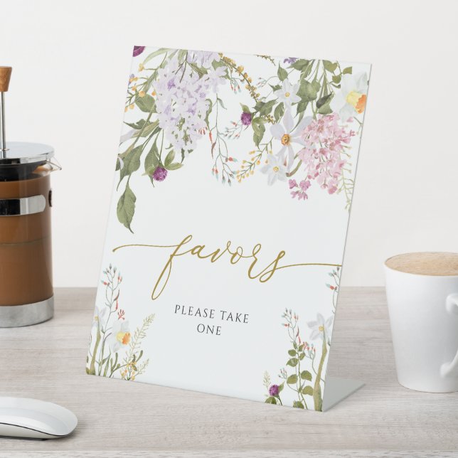 Signe De Table Symbole des Faveurs de Douche Fleurs sauvages de p (In SItu)