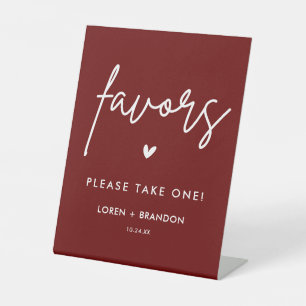 Signe De Table Symbole des faveurs de mariage de Bourgogne Veui