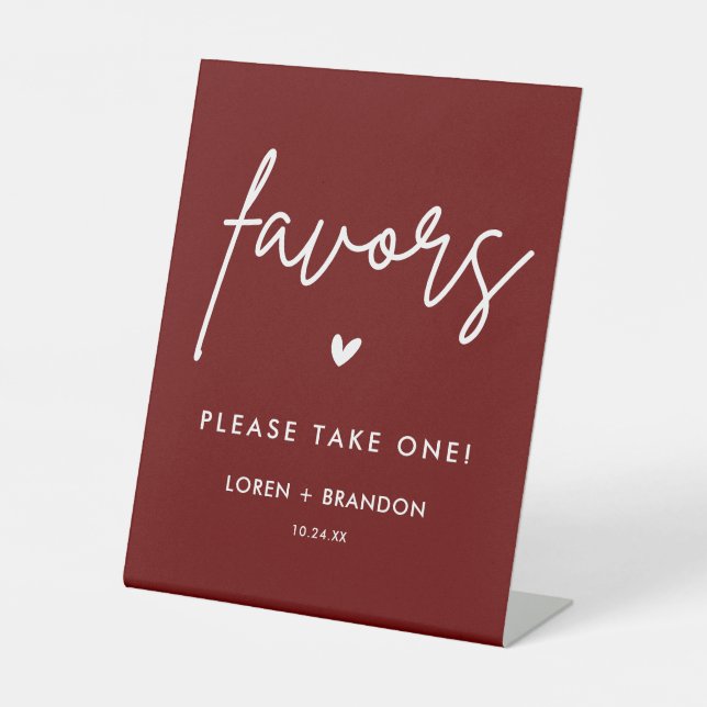 Signe De Table Symbole des faveurs de mariage de Bourgogne | Veui (Recto)