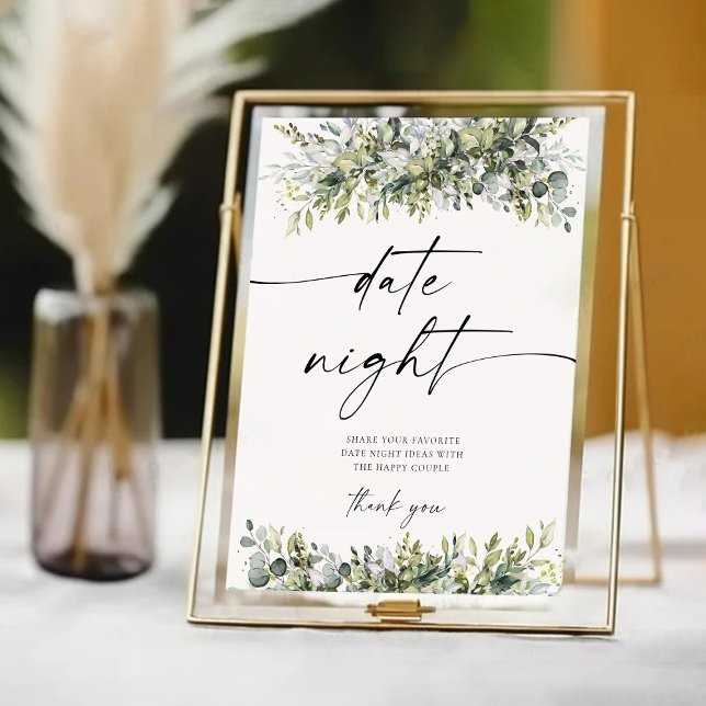 Signe De Table Symbole des idées de nuit de la plante verte (Créateur téléchargé)