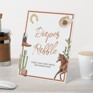 Signe De Table SYMBOLE DU Baby shower DE RODÉO DE L'OUEST