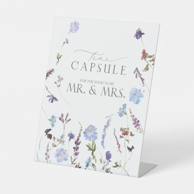 Signe De Table Symbole du Fleur sauvage temporel de la capsule bl (Recto)