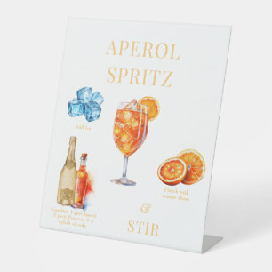 Signe De Table Symbole du socle Aperol Spritz