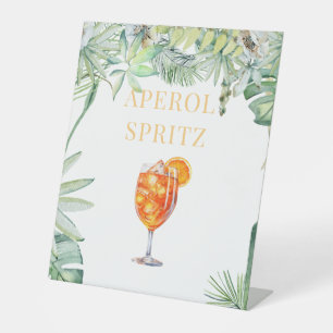 Signe De Table Symbole du socle de boisson Tropical Aperol Spritz